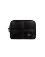 Stand Oil Bubble Pouch — Quilted Nylon Mini — Black