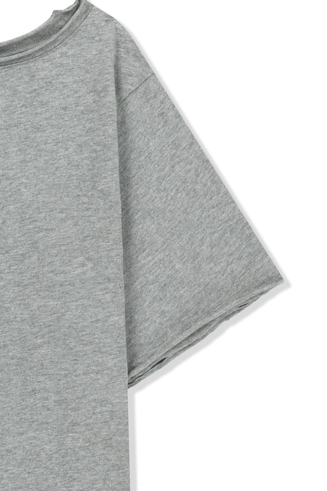 Matin Kim MTK 16 Graffiti Logo Asymmetric Top — Gray