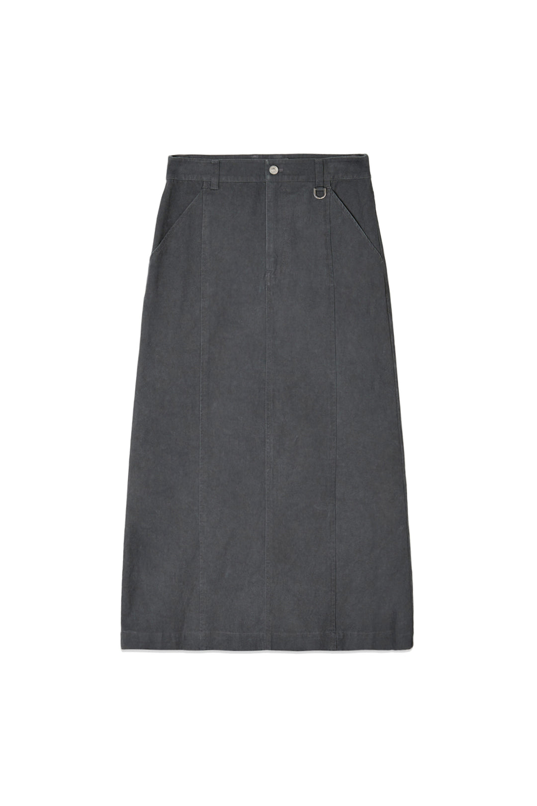 Matin Kim Washed Mermaid Long Skirt — Charcoal