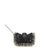 Stand Oil Stud Fur Keyring — Dark Gray