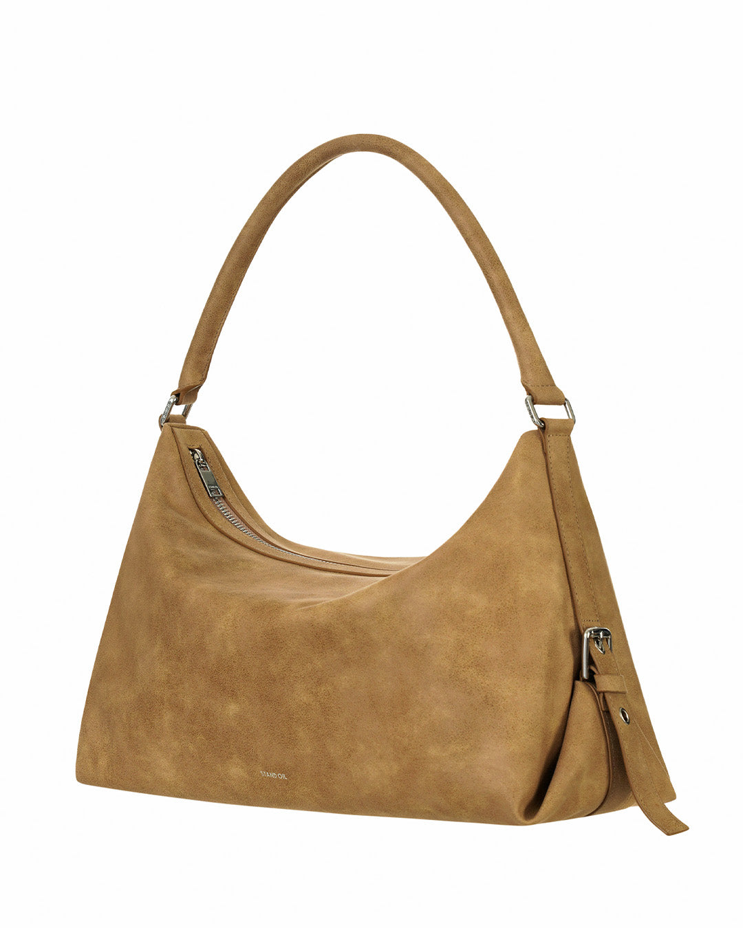 Stand Oil Mushy Bag — Nubuck Slouch Tote — Camel