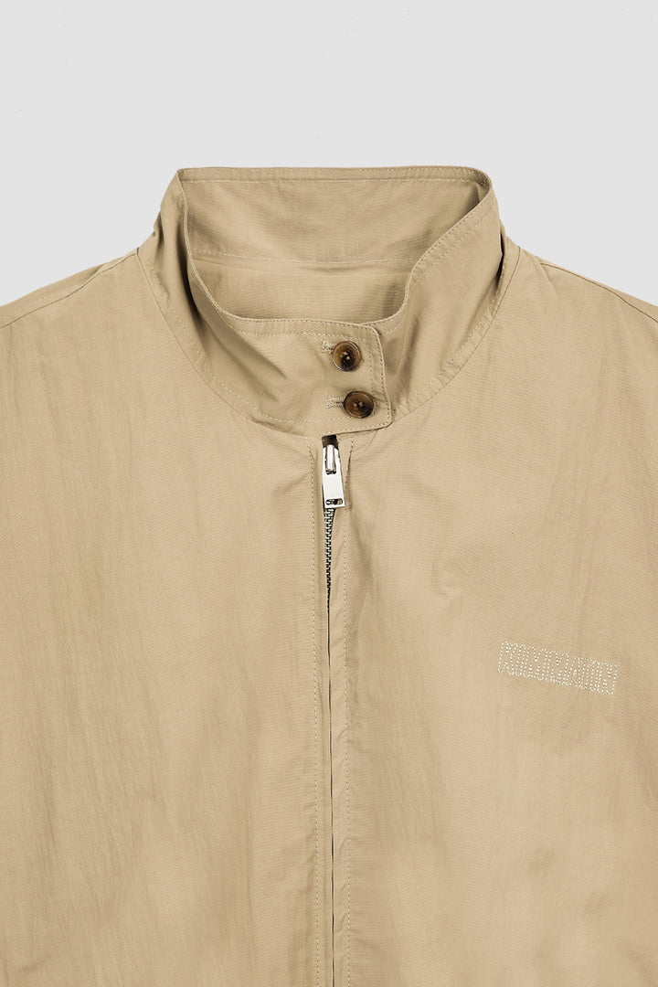 KIMMATIN Logo Embroidery Balloon Jumper — Khaki