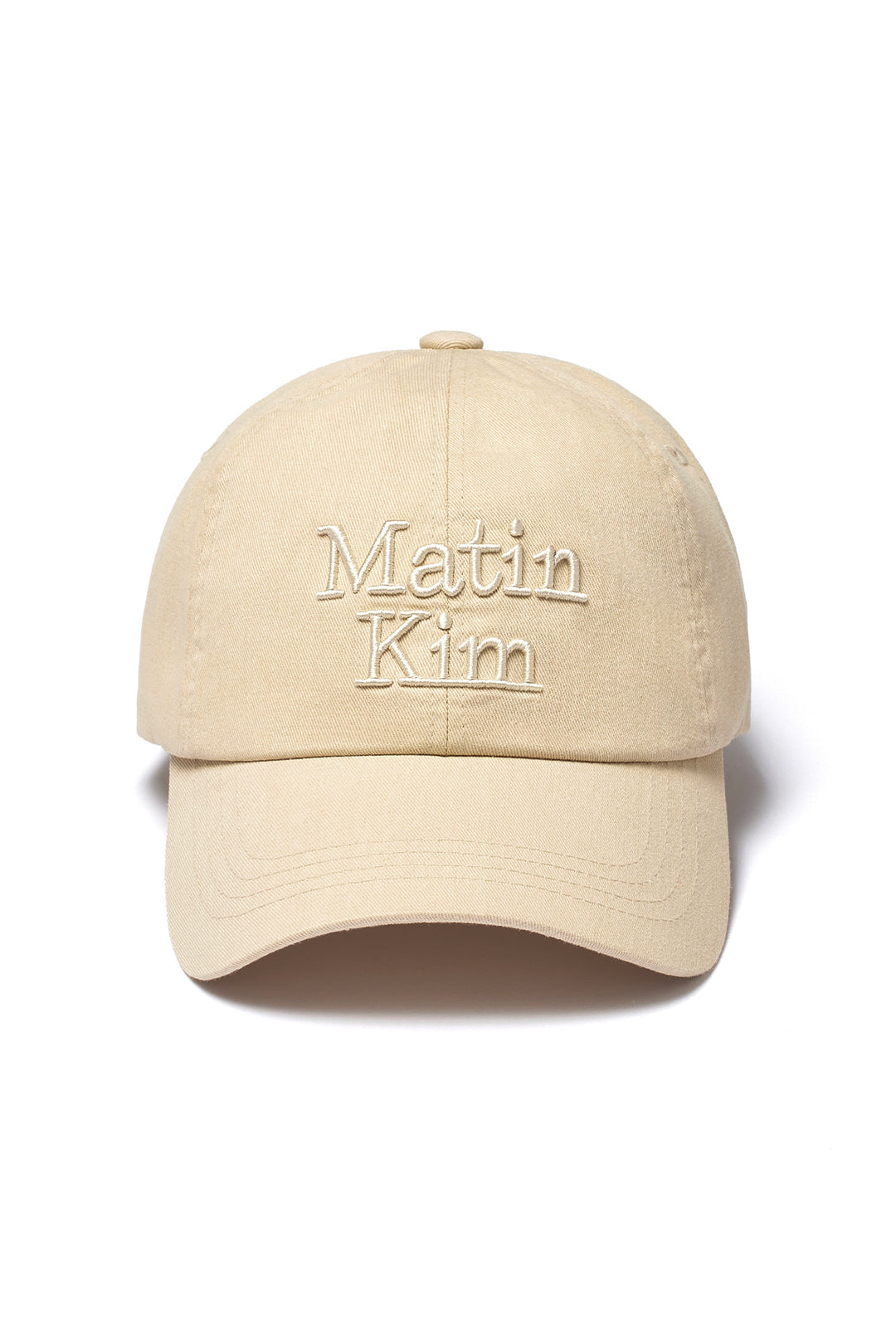 Matin Kim Volume Logo Ball Cap — Beige