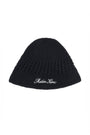 Matin Kim Crochet Cotton Bucket Hat — Black