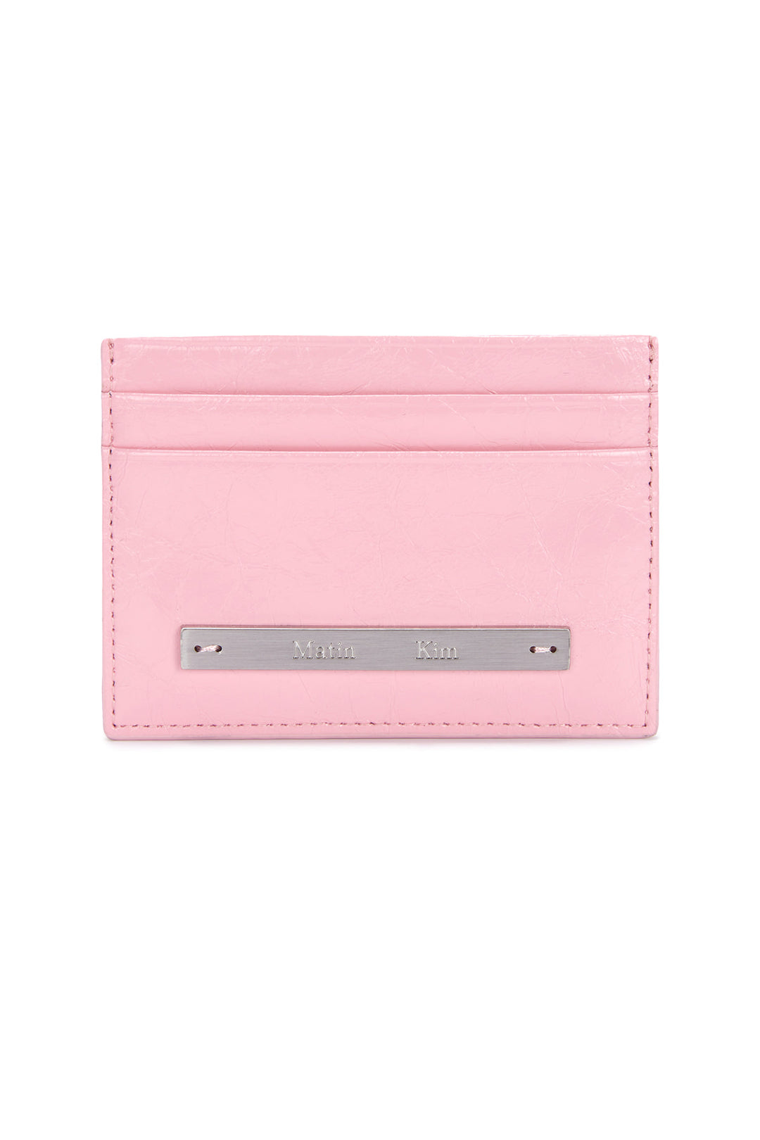 Matin Kim Glossy Card Wallet — Pink