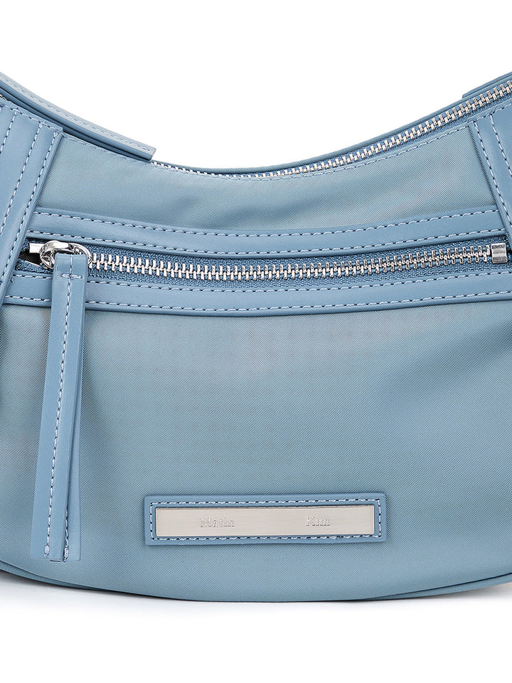 Matin Kim Fabric Arc Hobo Bag in Smoke — Blue