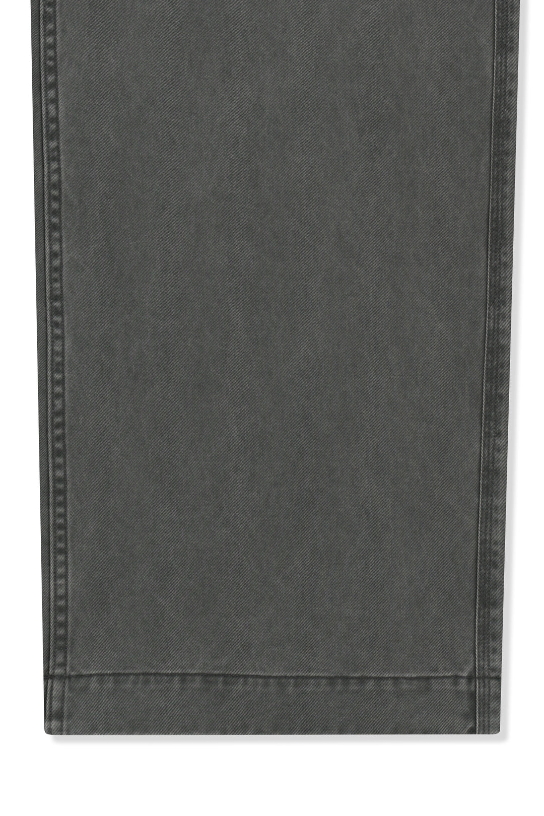 Matin Kim Side Tab Washed Cotton Pants — Charcoal