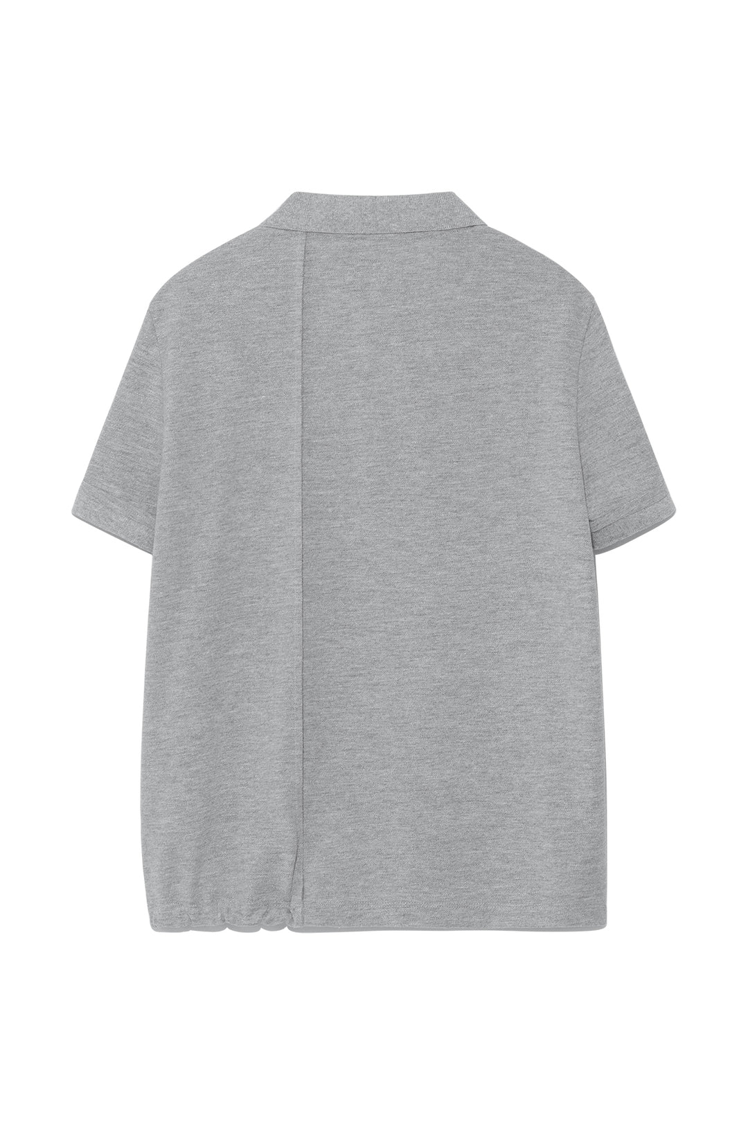 Matin Kim Two Way String Point Pique Top — Gray