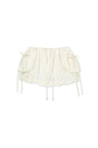 Matin Kim Strap Detail Balloon Skirt — Ivory