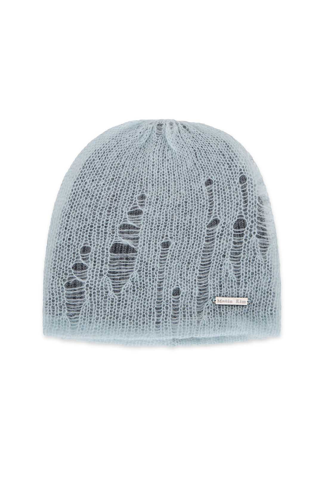 Matin Kim Vintage Layer Knit Beanie — Light Blue