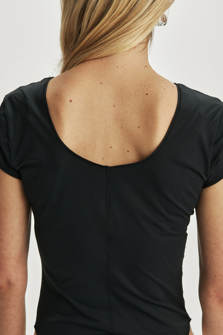KIMMATIN Stretch Slimfit Bodysuit — Black