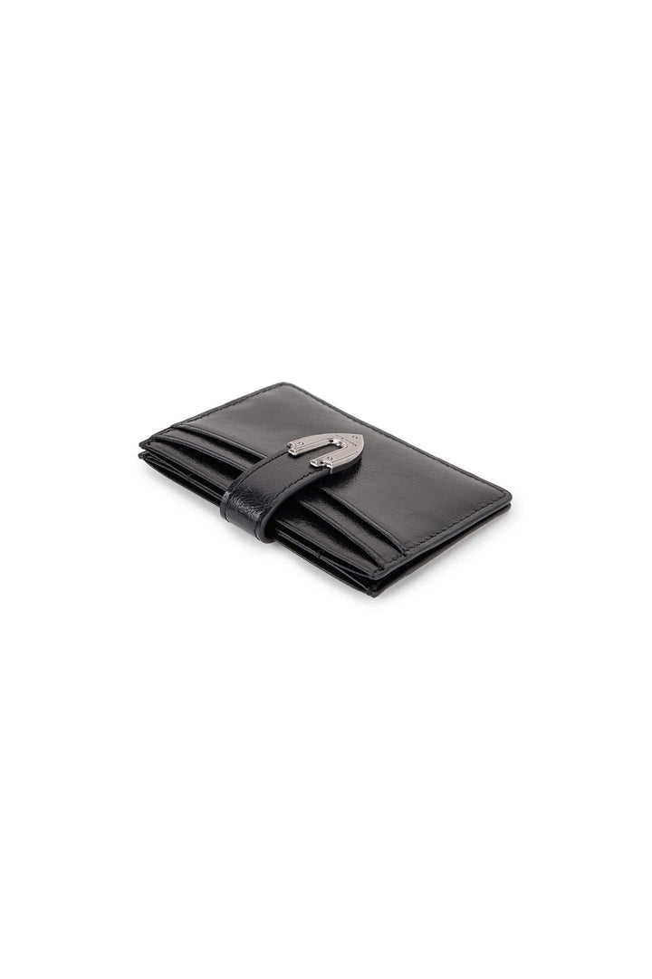 Matin Kim Western Buckle Card Wallet — Black