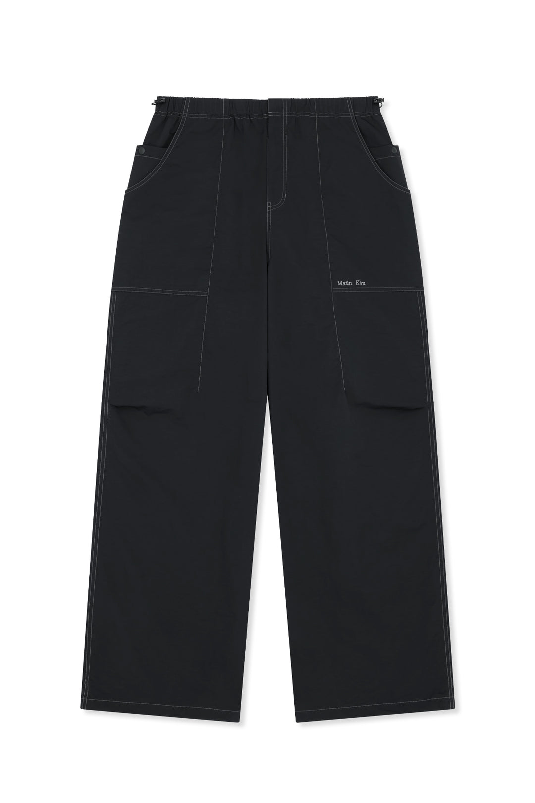 Matin Kim Multi Panel Parachute Pants — Black