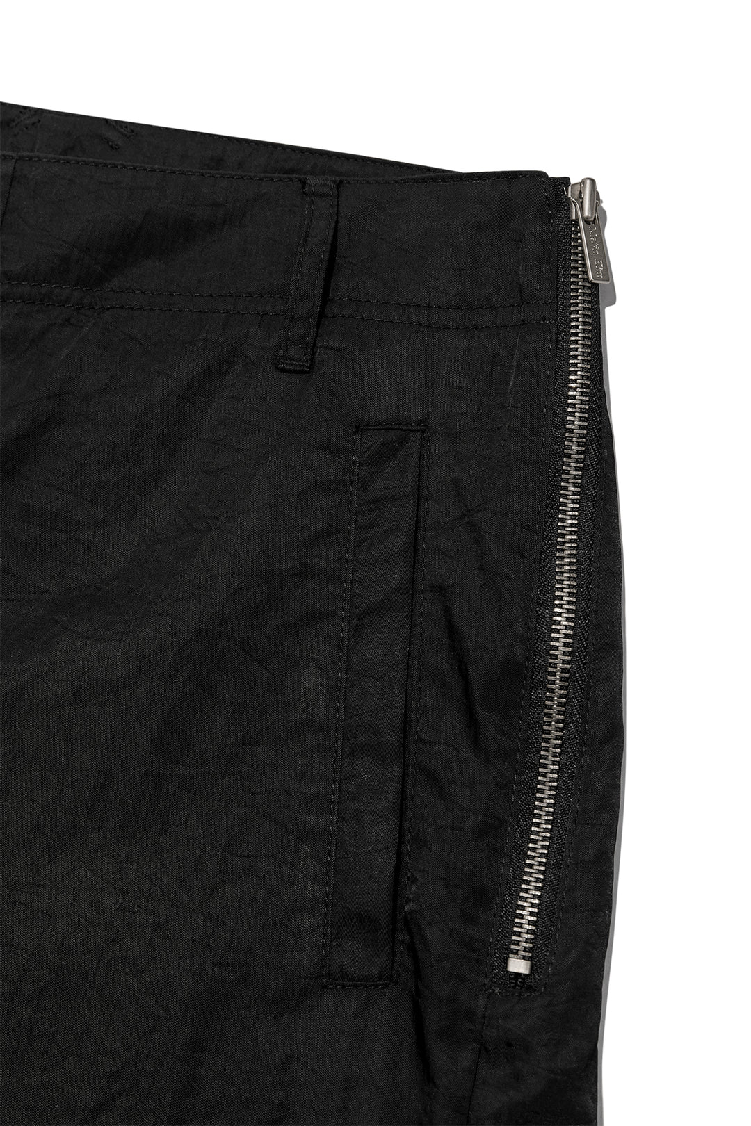 Matin Kim Zipper Detail Nylon Pants — Black