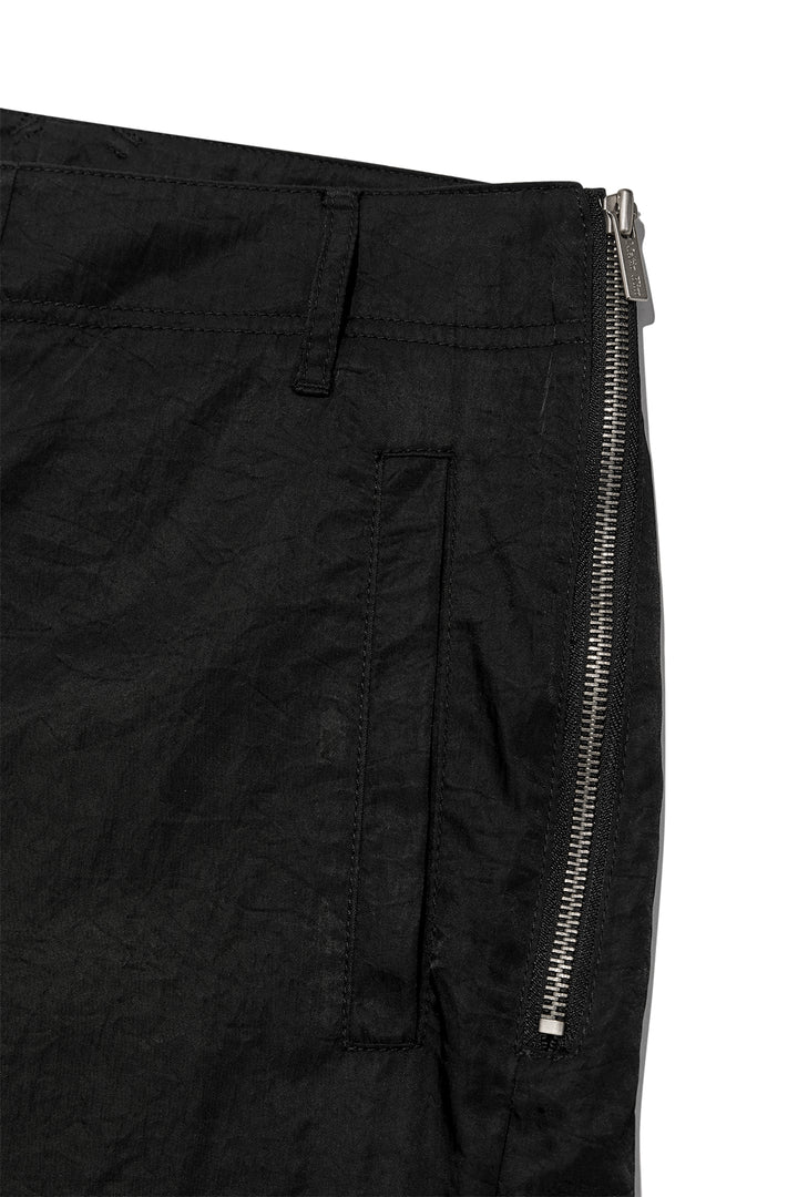 Matin Kim Zipper Detail Nylon Pants — Black