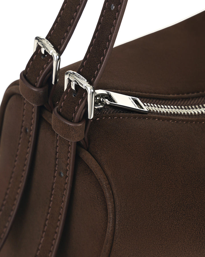 Stand Oil Melly Bag — Glossy Wrinkle Leather — Maroon