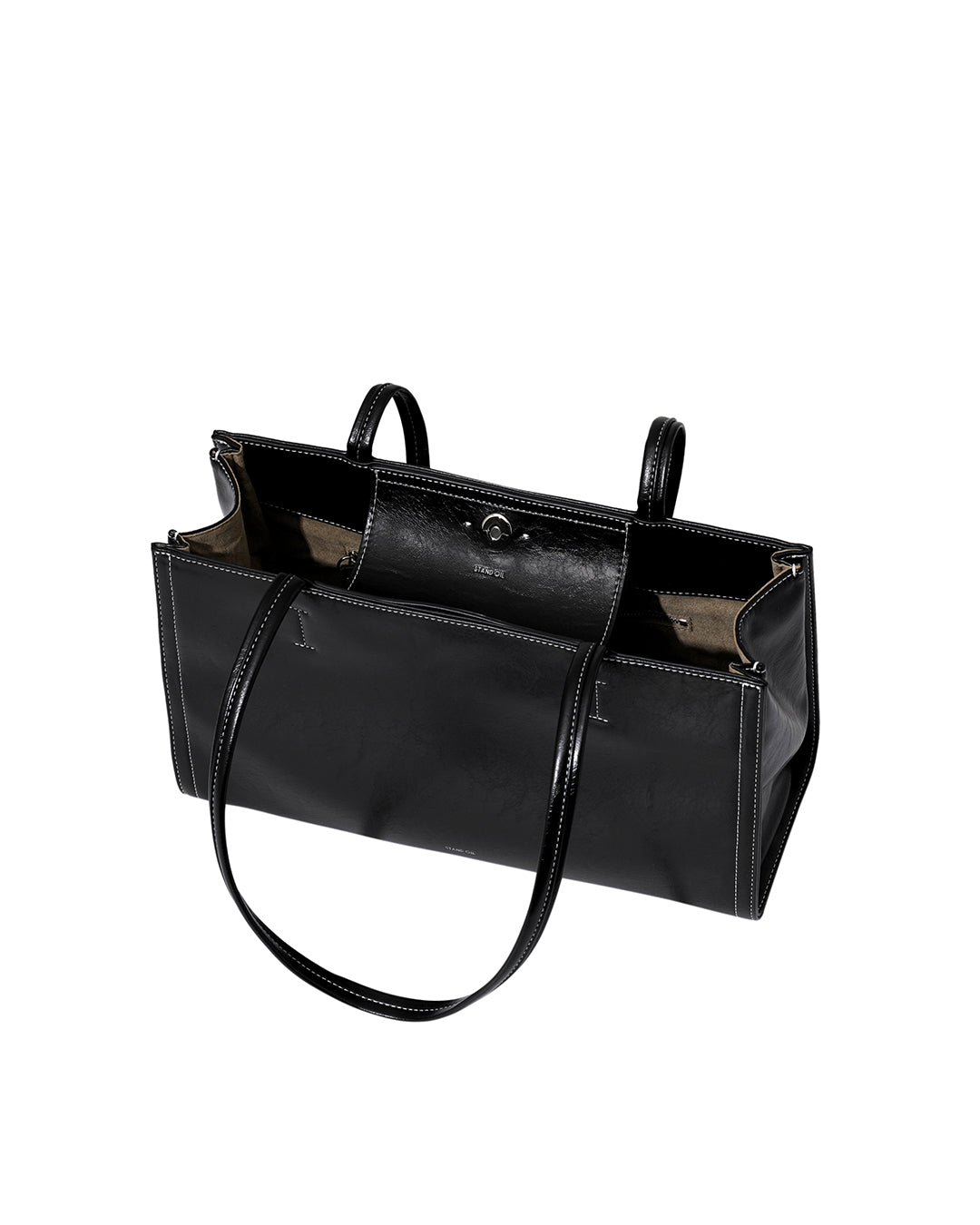 Stand Oil Oblong Bag — Stitch Black