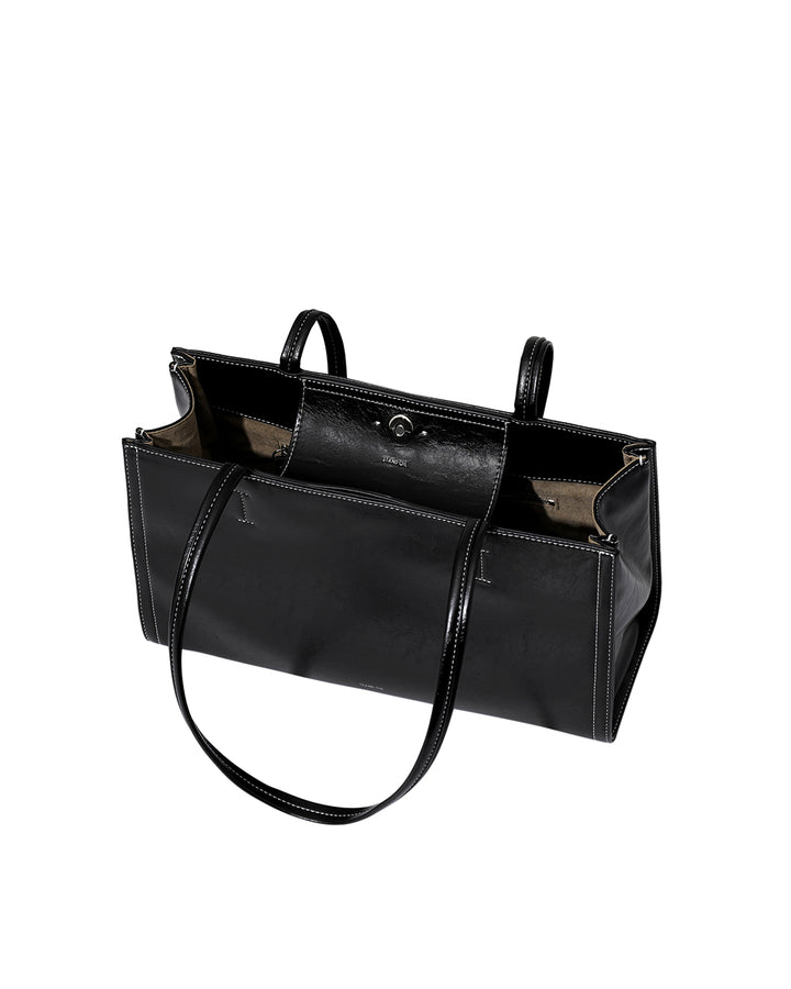 Stand Oil Oblong Bag — Stitch Black