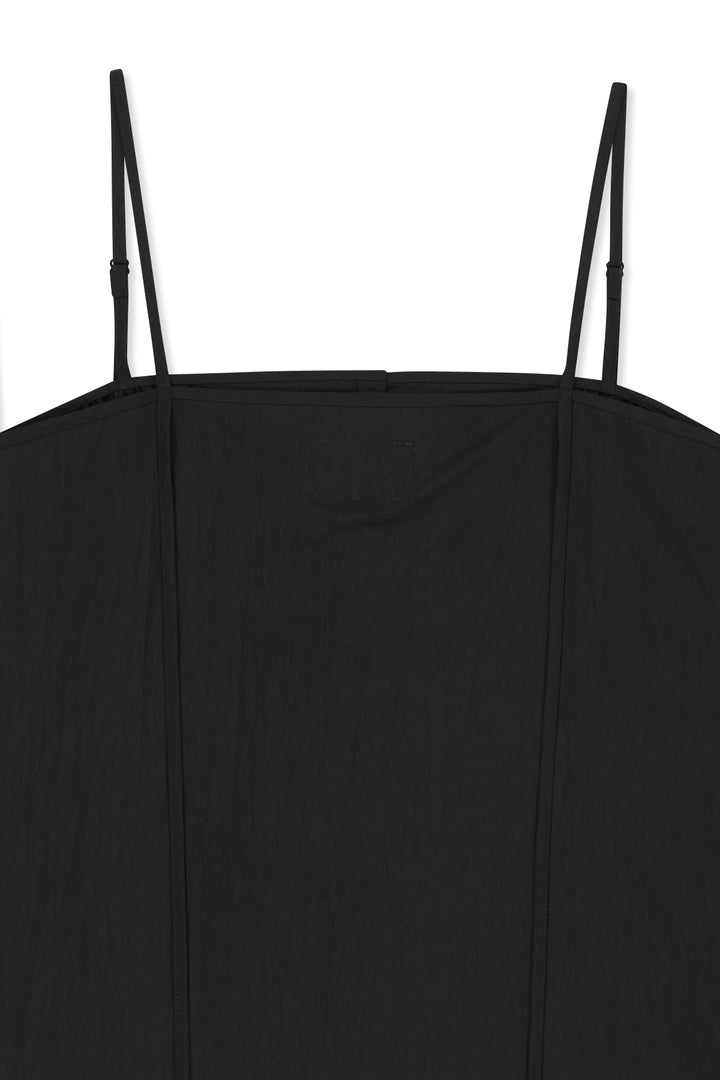 Matin Kim Button Sleeveless Blouse — Black