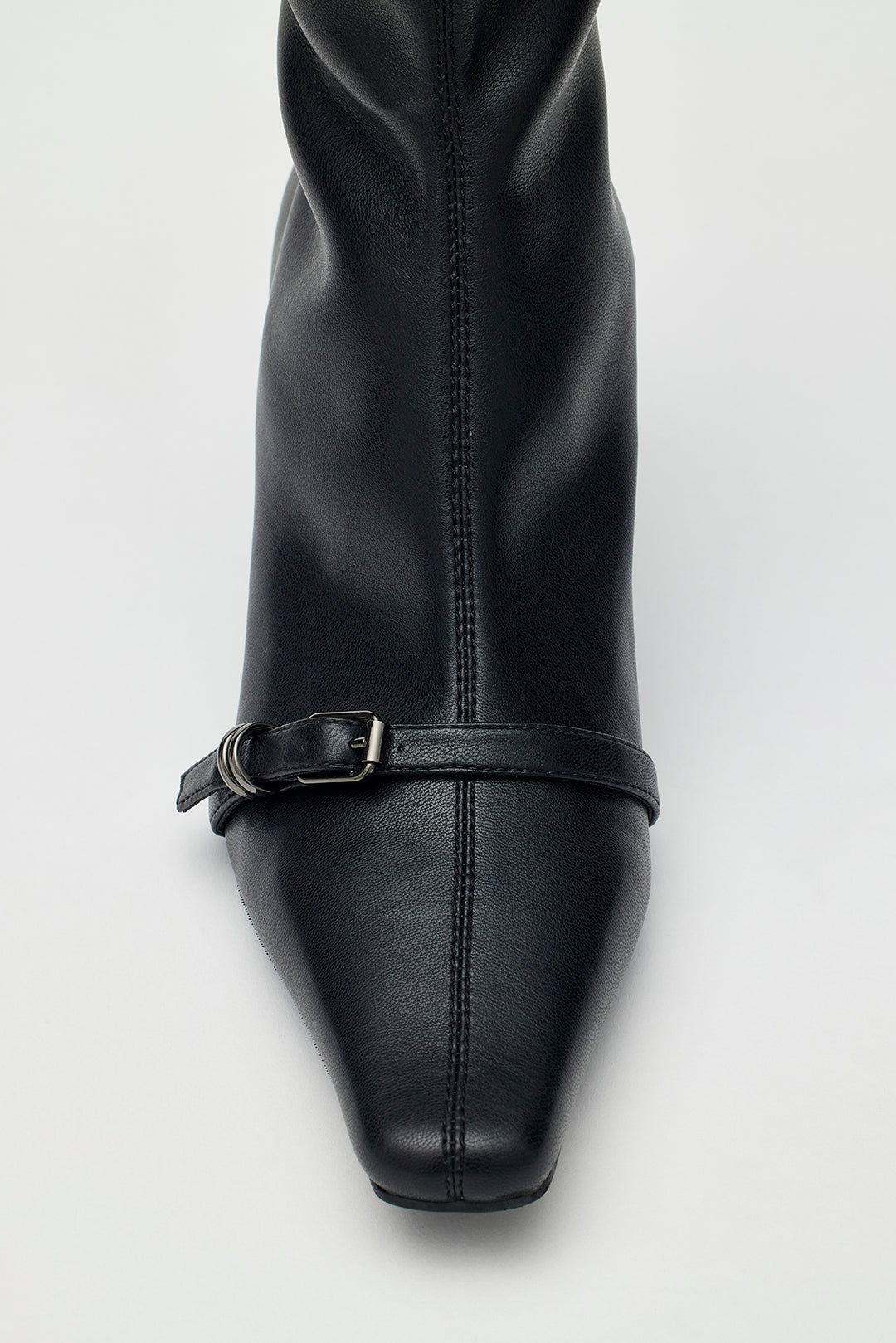 KIMMATIN Layered Socks Ankle Boots — Black