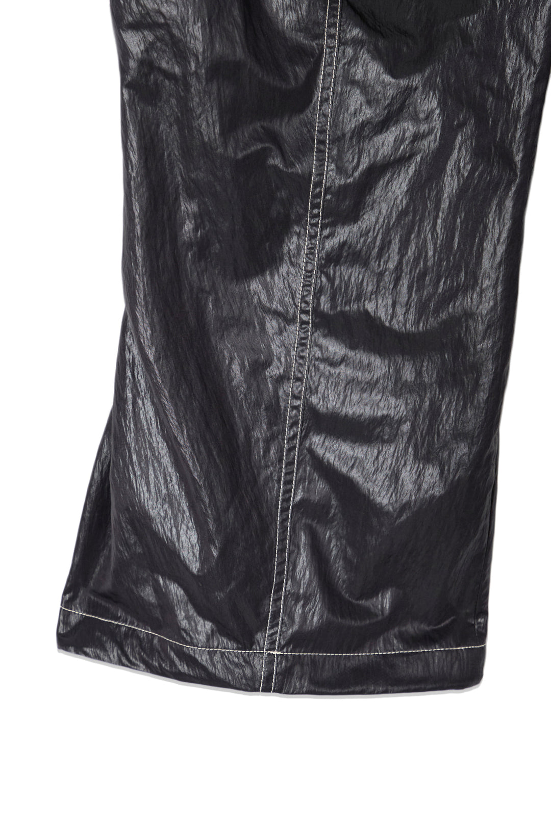 Matin Kim Glossy Banding Track Pants — Black