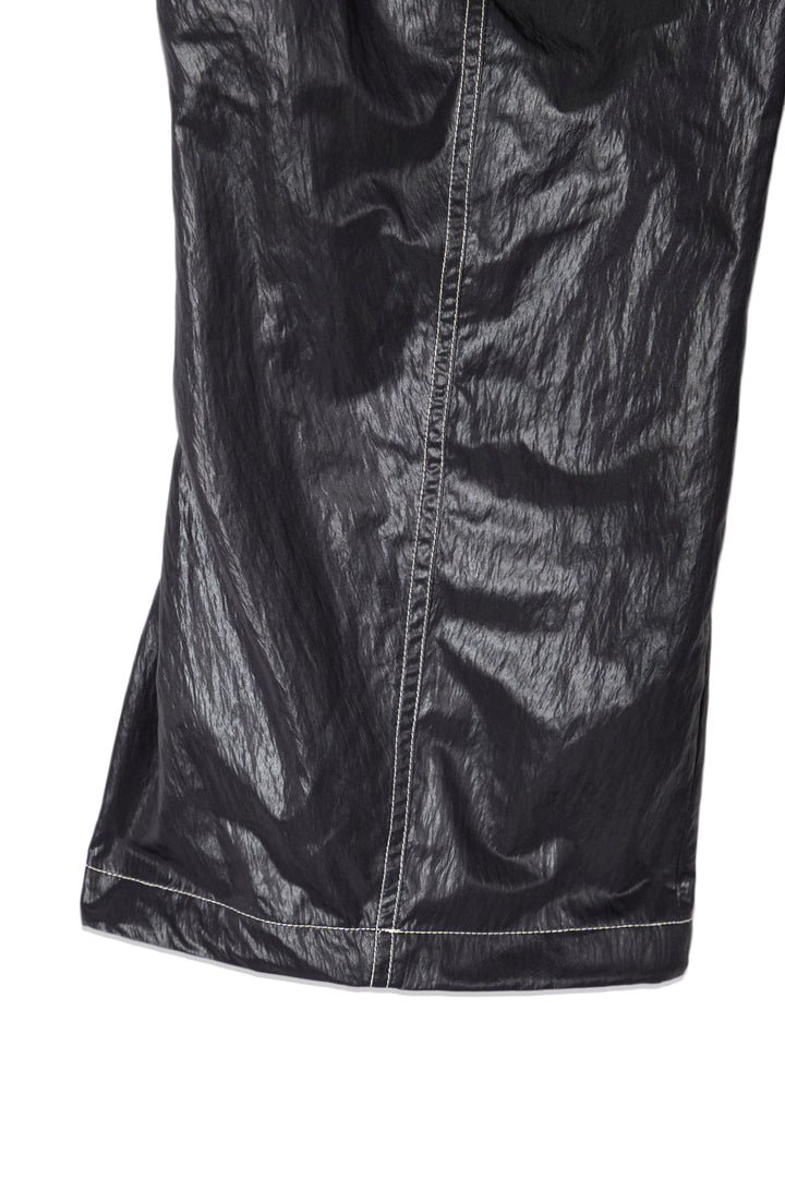 Matin Kim Glossy Banding Track Pants — Black