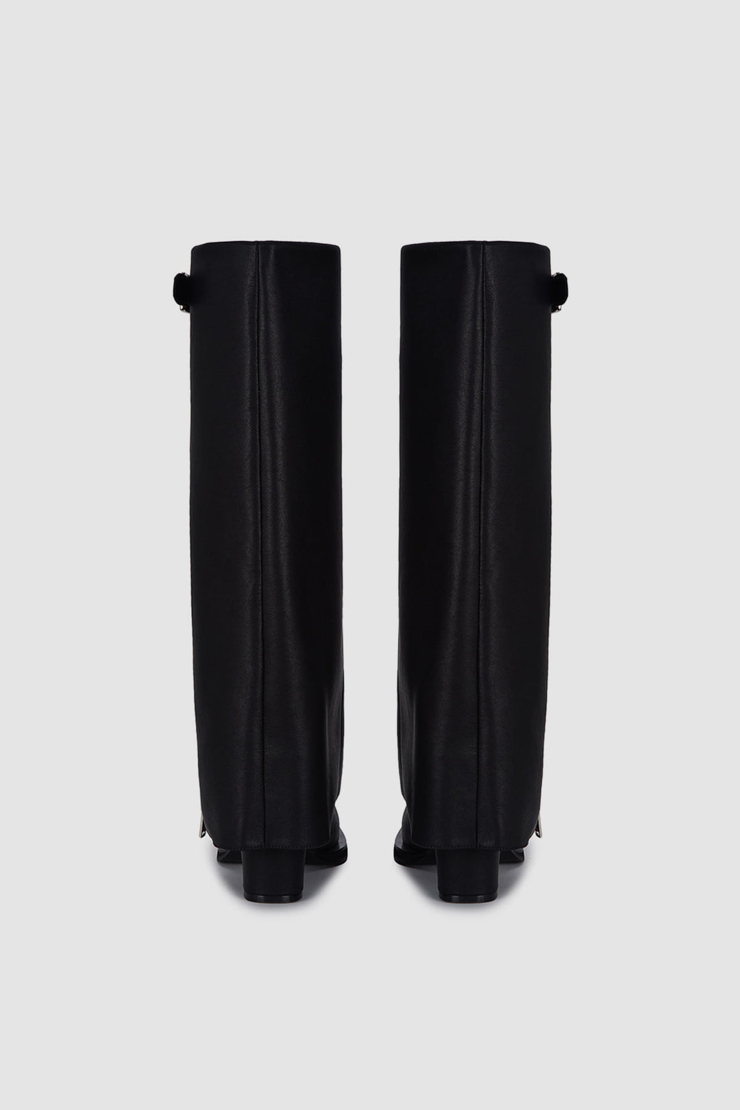 KIMMATIN Zipper Point Middle High Boots — Black