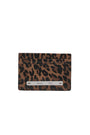 Matin Kim Leopard Vintage Card Wallet — Brown