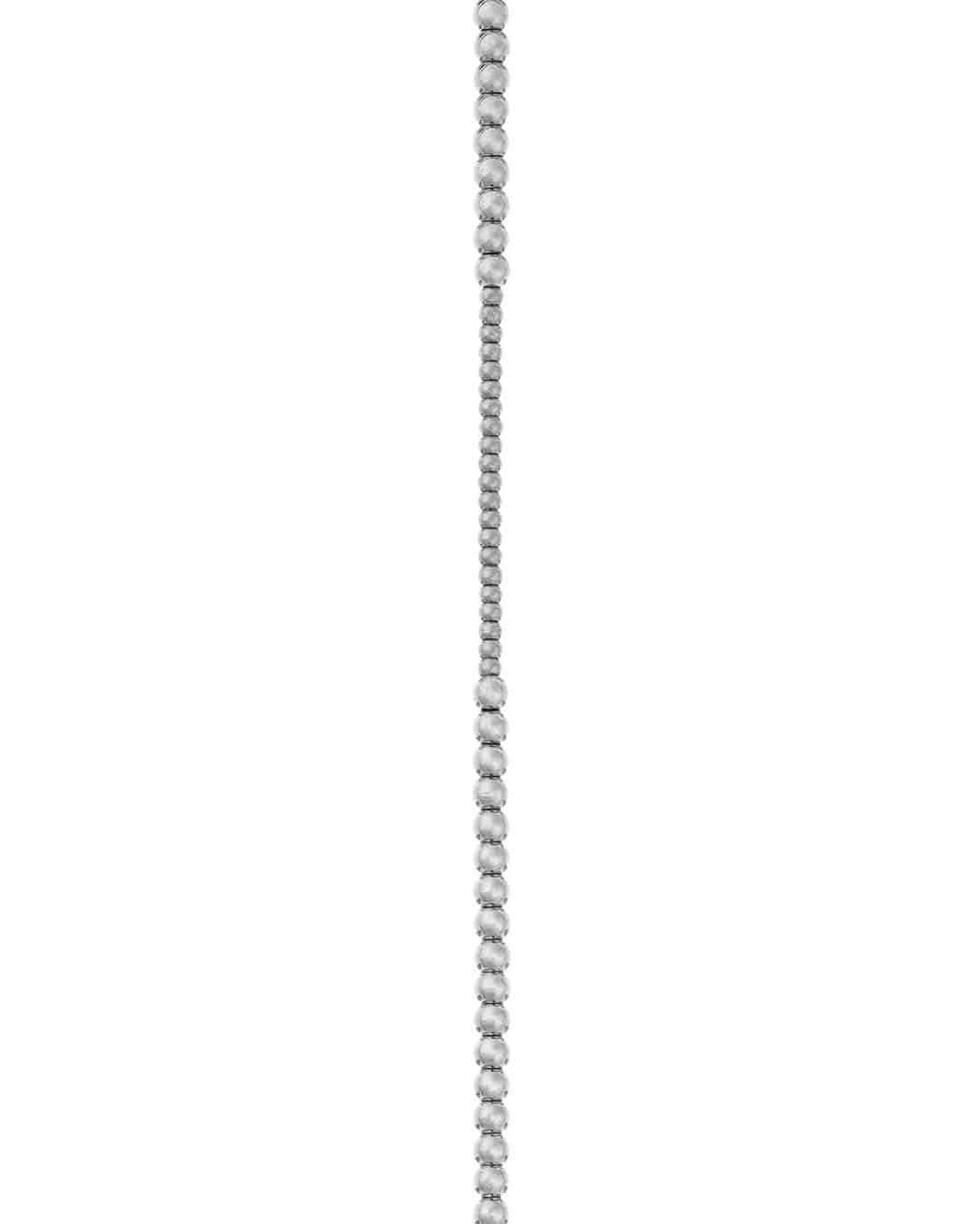 Stand Oil Ball Chain Mix Necklace — Silver