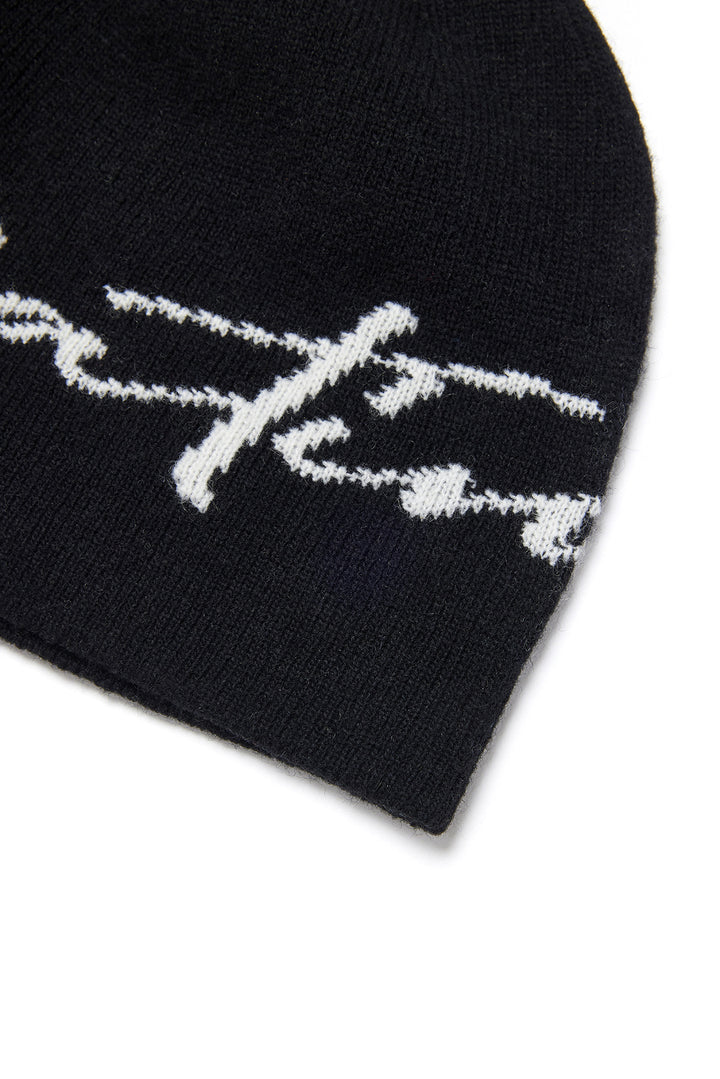 Matin Kim Logo Script Beanie — Black