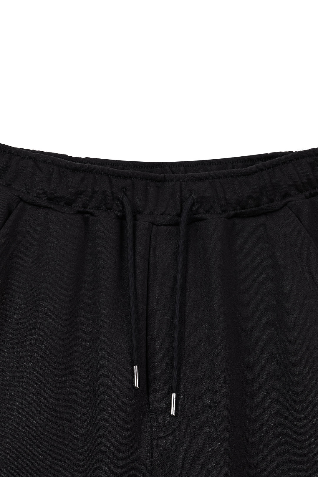 Matin Kim Back Pocket Glitter Bermuda Sweatpants — Black