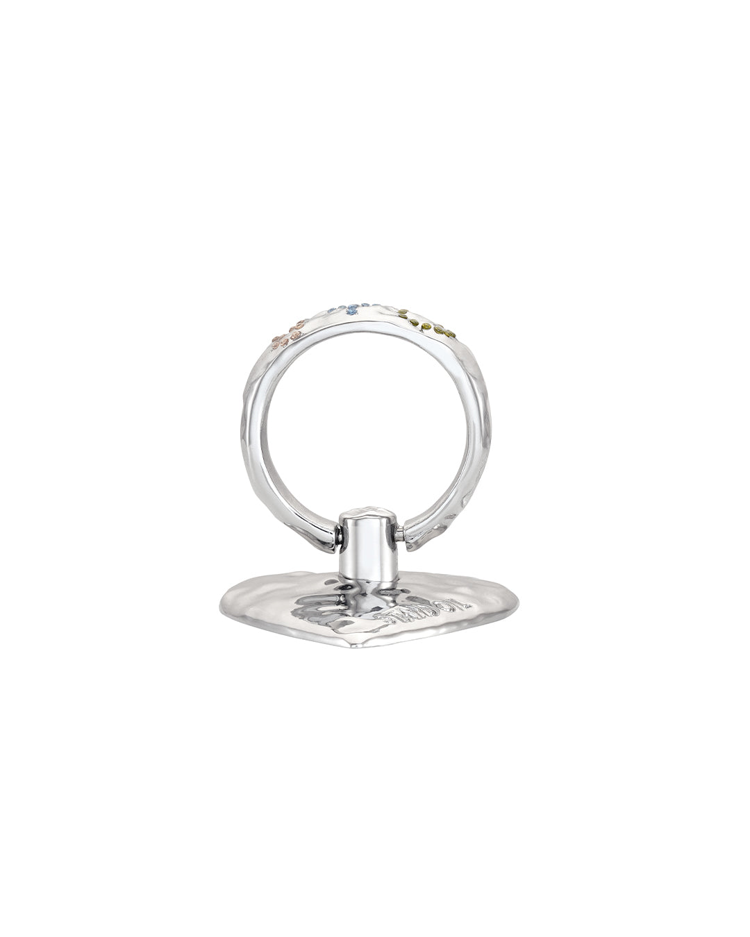 Stand Oil Heart Initial Gripring — Silver