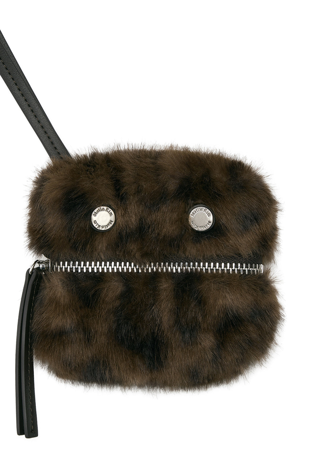 Matin Kim Leopard Mini Pouch — Brown