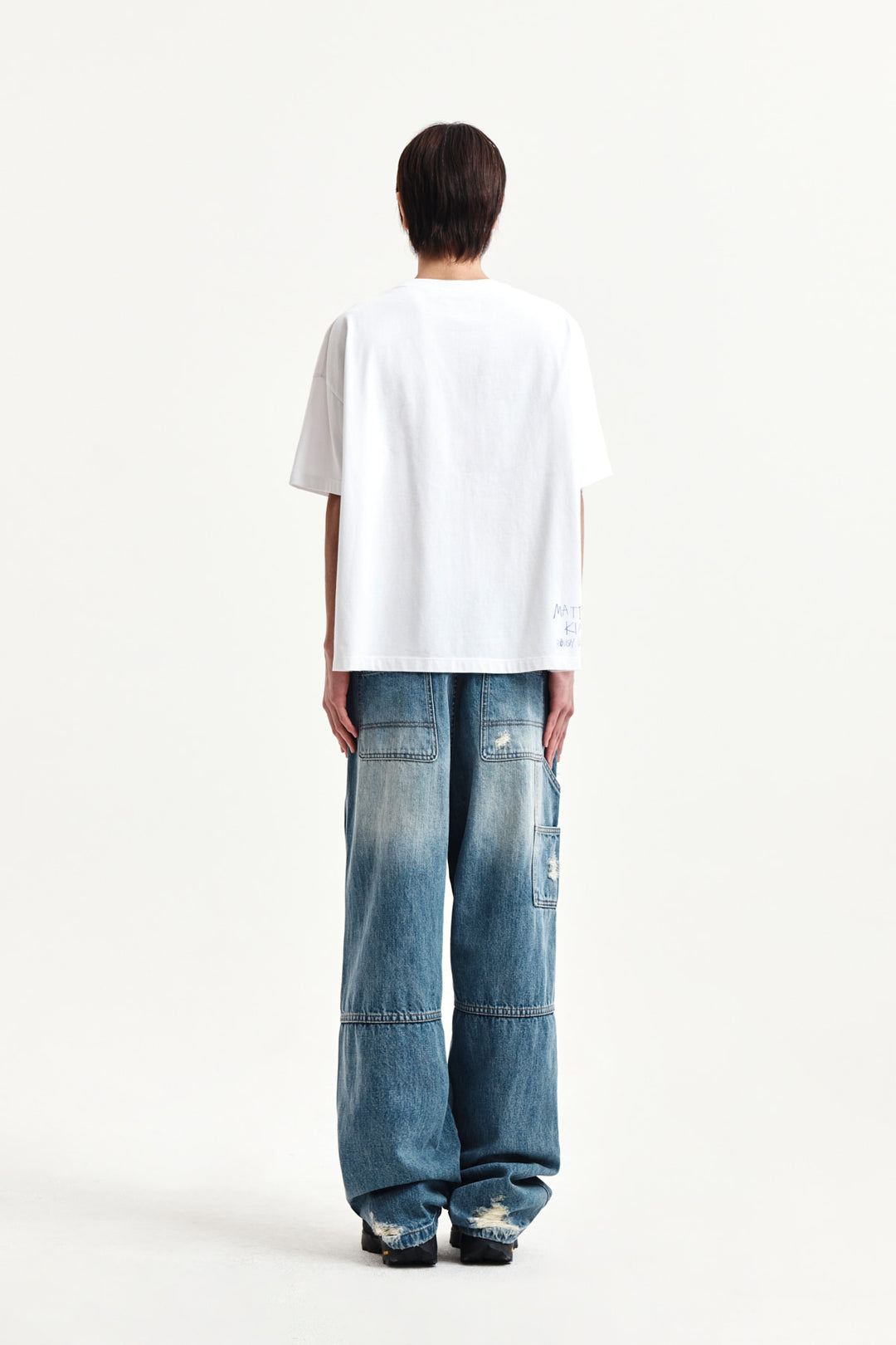 Matin Kim Graffiti Artwork Top — White