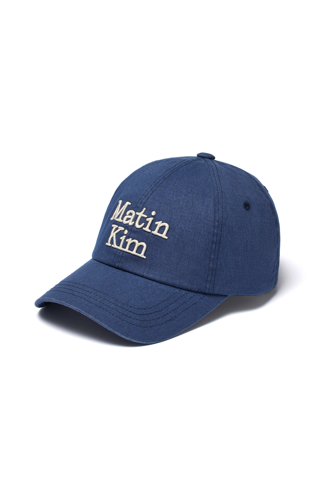 Matin Kim Volume Logo Ball Cap — Navy blue