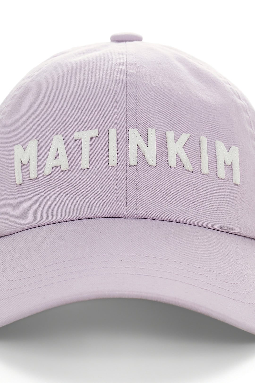 Matin Kim Appliqué Felt Logo Ball Cap Lilac