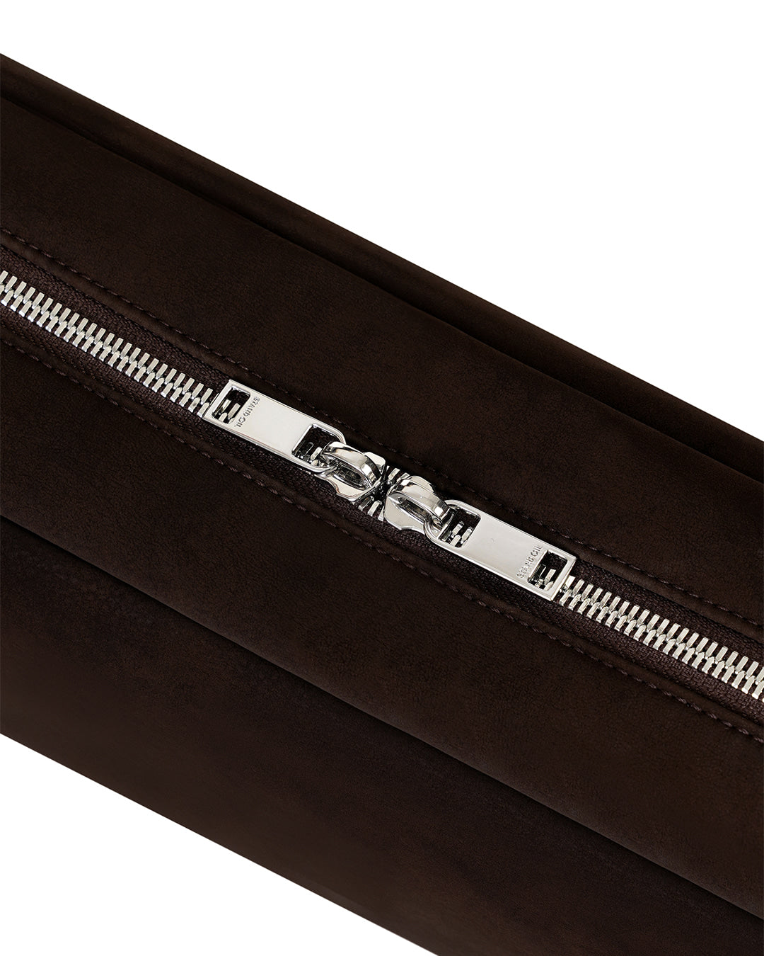 Stand Oil More Baguette Bag — Suede maroon