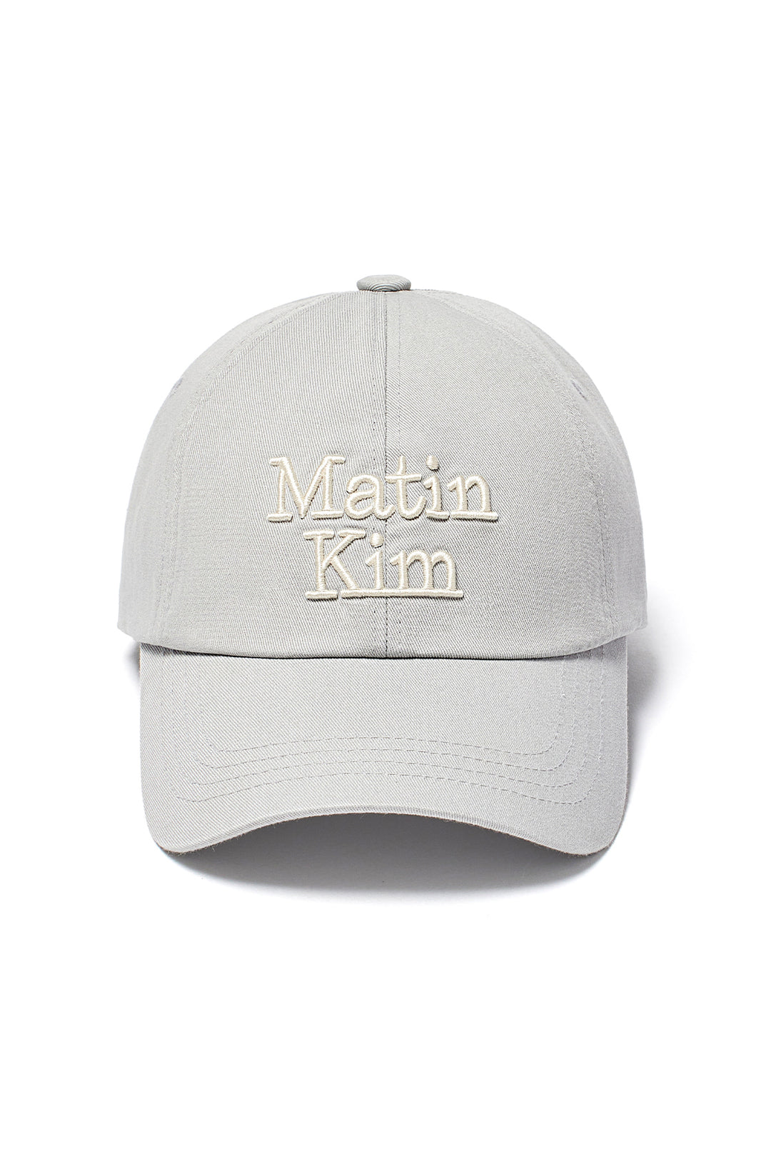 Matin Kim Volume Logo Ball Cap — Gray