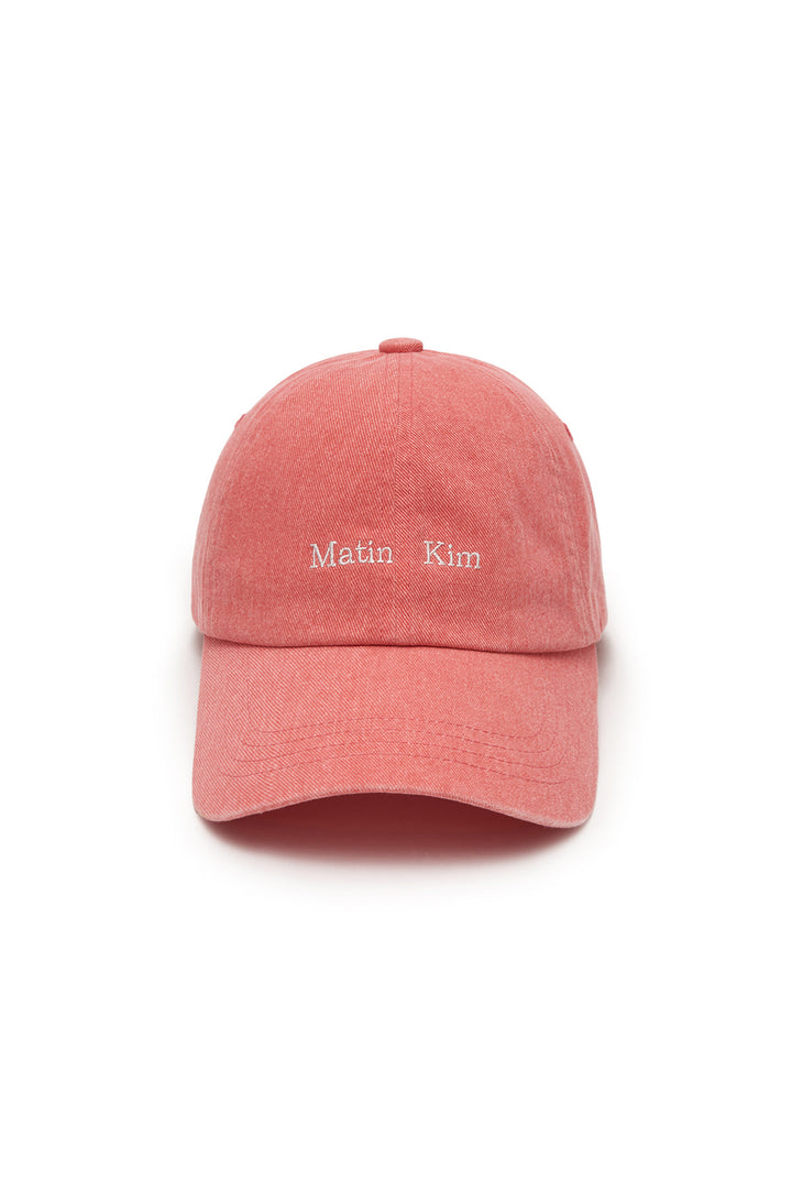 Matin Kim Mini Classic Logo Ball Cap Light — Orange