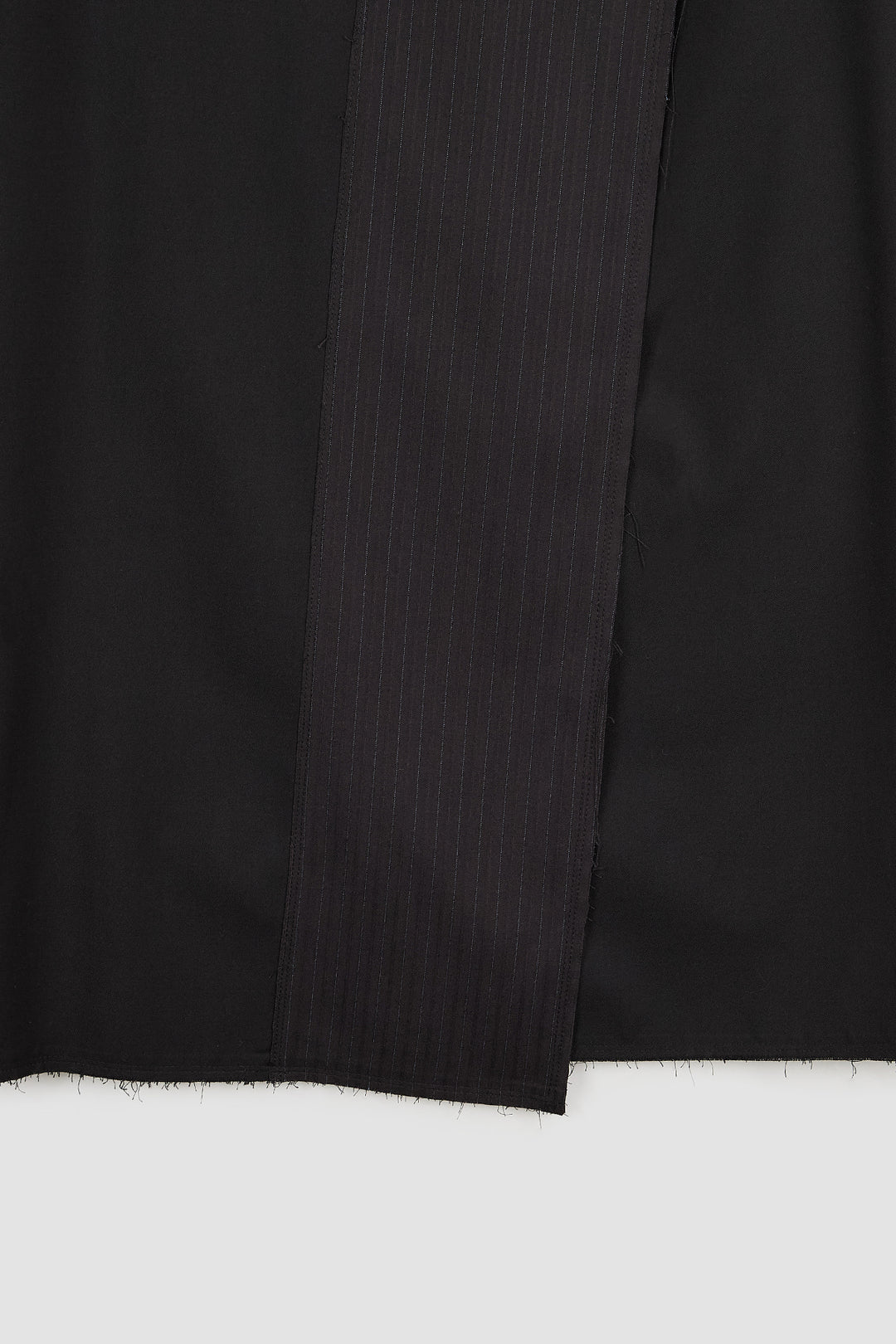 KIMMATIN Stripe Mix Maxi Wrap Skirt — Black