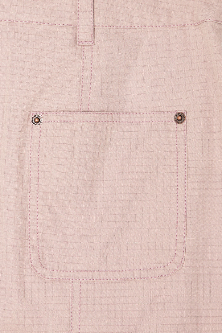 Matin Kim Pocket Foldover Wrap Mini Skirt — Pink