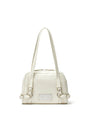 Matin Kim Biker Detail Square Shoulder Bag — Ivory