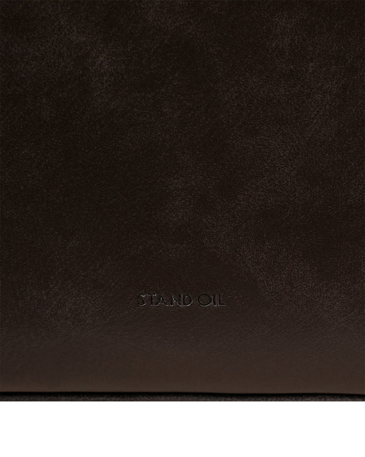 Stand Oil Seine Bag — Twisted Nubuck Crossbody — Maroon