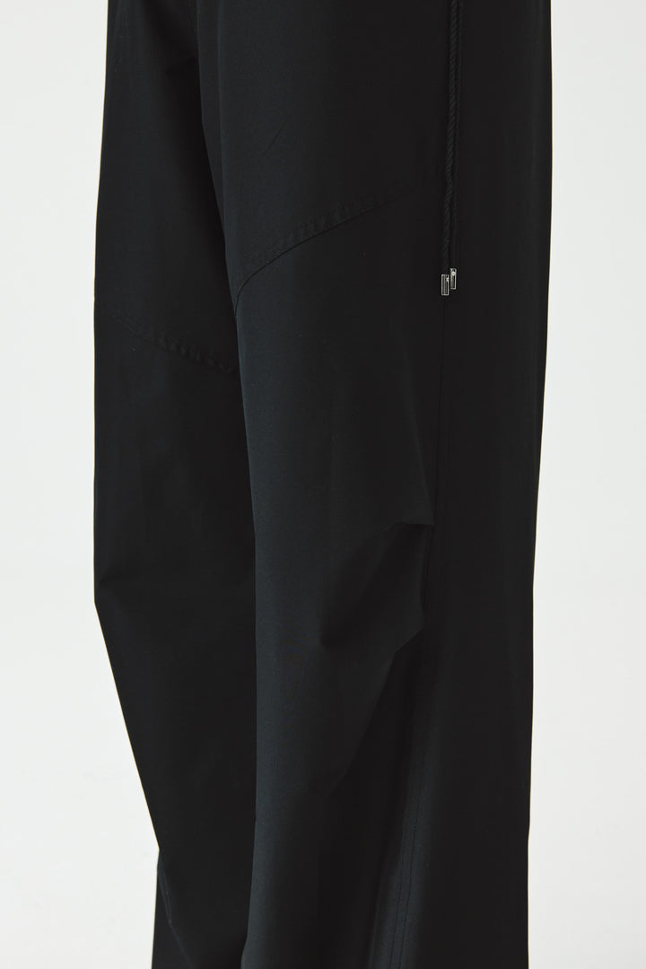KIMMATIN Side String Track Pants — Black