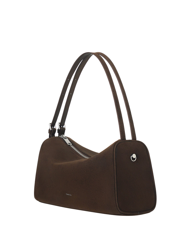 Stand Oil Melly Bag — Glossy Wrinkle Leather — Maroon