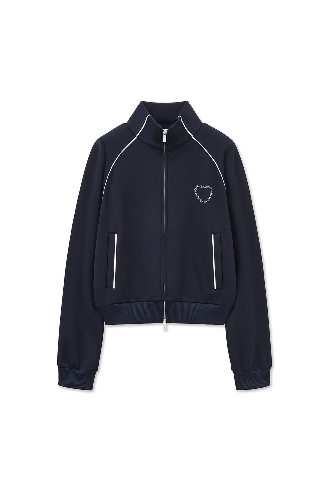 Matin Kim Heart Logo Track Jumper — Navy blue