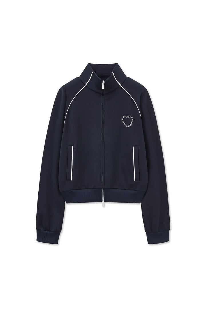 Matin Kim Heart Logo Track Jumper — Navy blue
