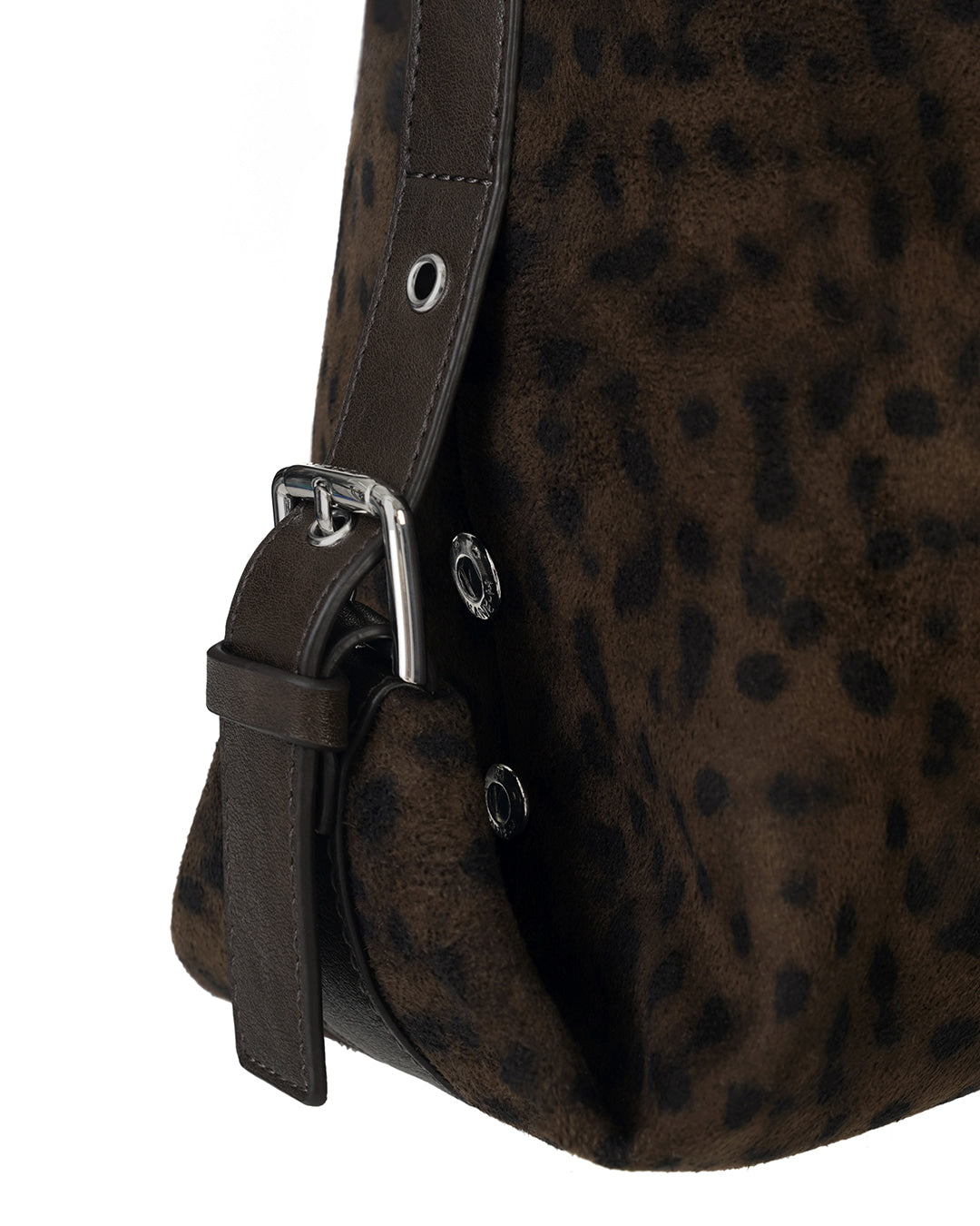 Stand Oil Mushy Bag — Nubuck Slouch Tote — Leopard Brown