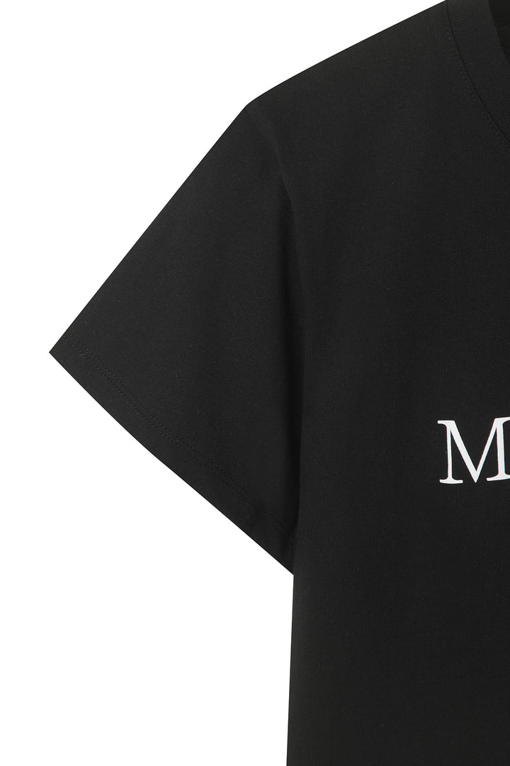 Matin Kim Logo Crop Top — Black