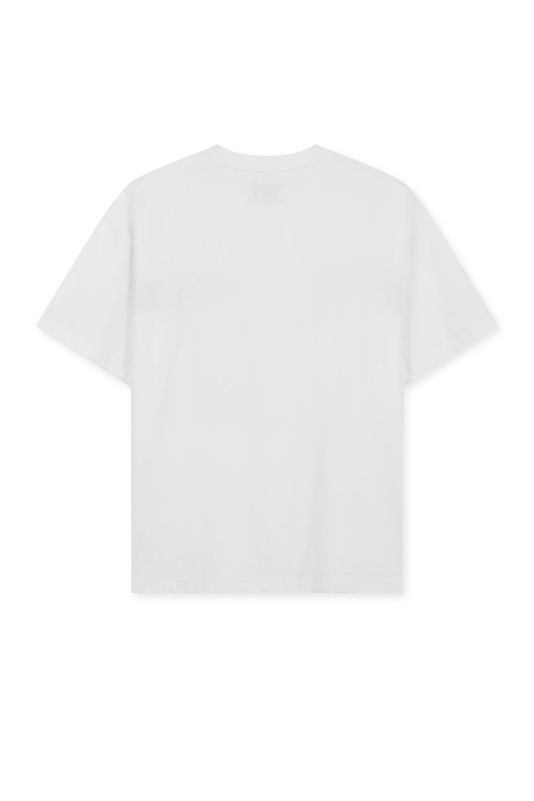 Matin Kim Logo Cutted Layered Top — White